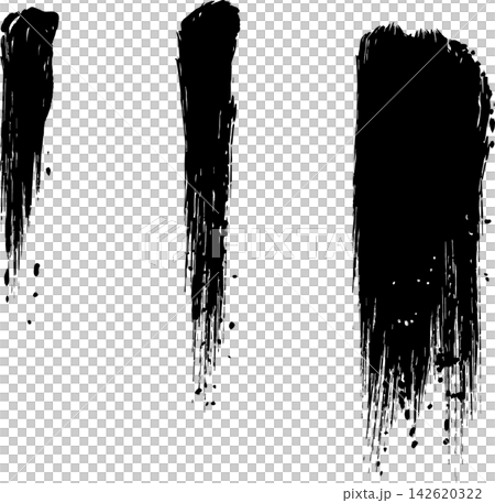 A decorative illustration material featuring vertically drawn, smudged, and dripping ink in a Japanese style, reminiscent of ink painting, splashes, and drips. A decorative illustration material featuring vertically drawn, smudged, and dripping ink in a Japanese style, reminiscent of ink painting, splashes, and drips. 142620322