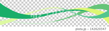 Multiple wavy line decorations in green - pop Multiple wavy line decorations in green - pop 142620347