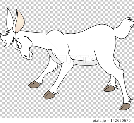 Hand-drawn animal illustration ☆ Goat Hand-drawn animal illustration ☆ Goat 142620670