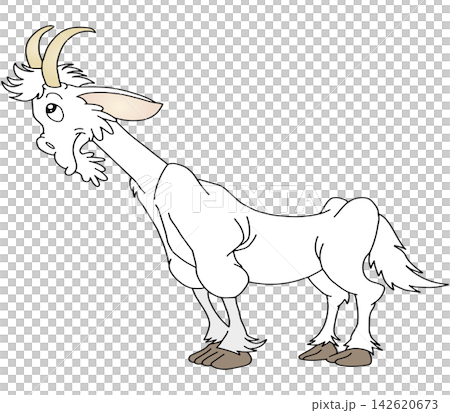 Hand-drawn animal illustration ☆ Goat 142620673