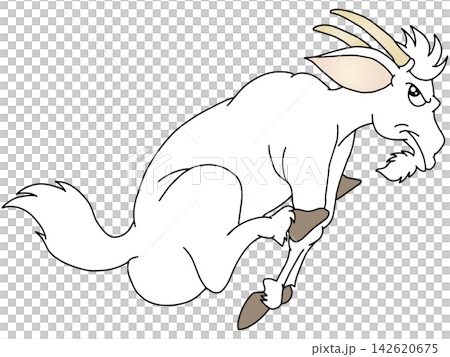 Hand-drawn animal illustration ☆ Goat 142620675