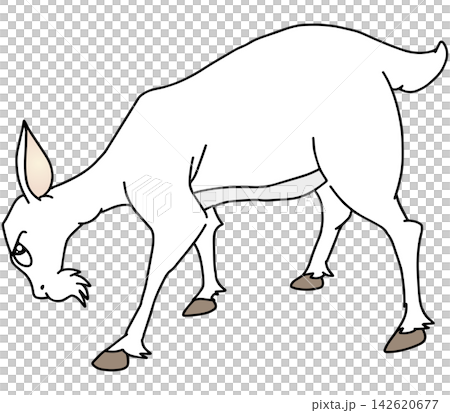 手繪動物插畫☆山羊 手繪動物插畫☆山羊 142620677