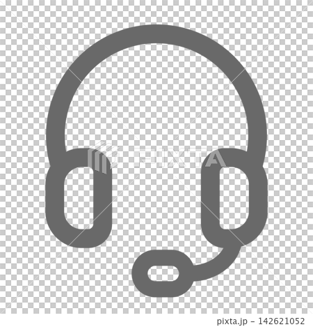 ベクターのヘッドセットアイコン 142621052