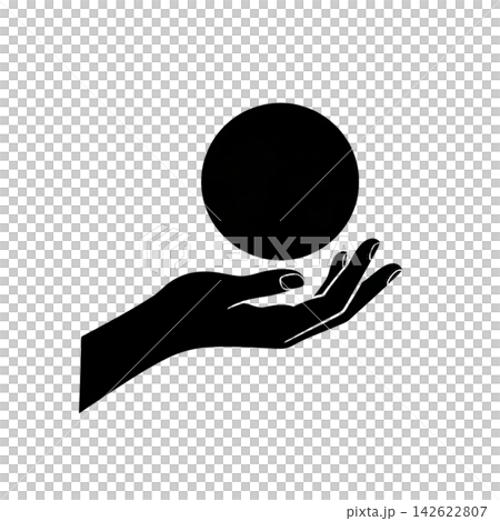 human hand with drop of water icon human hand with drop of water icon 142622807