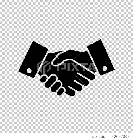 handshake icon on white background handshake icon on white background 142622808