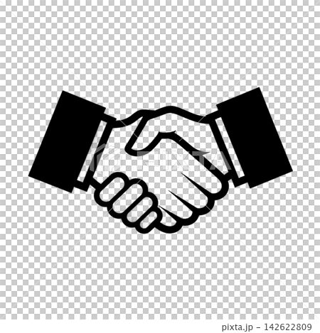 handshake icon on white background handshake icon on white background 142622809