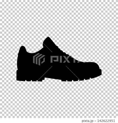 black sneakers isolated on white background 142622951