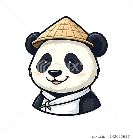 panda with hat 142623637
