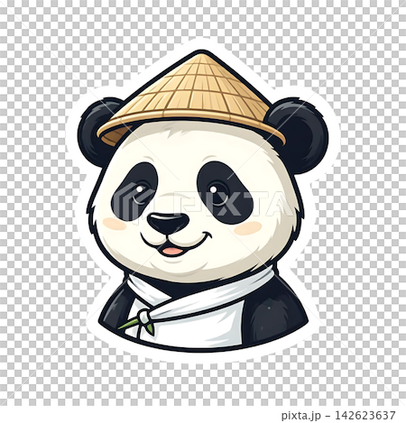 panda with hat 142623637