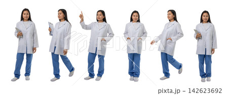 Set, Doctor is walking and gesturing in a healthcare environment, PNG Set, Doctor is walking and gesturing in a healthcare environment, PNG 142623692