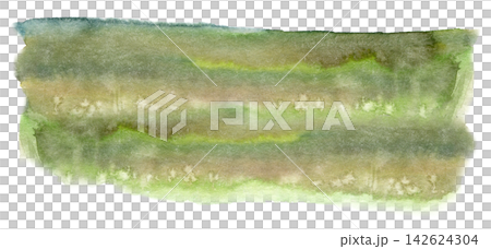 Watercolor abstract green meadow landscape band with soft blurred fields Watercolor abstract green meadow landscape band with soft blurred fields 142624304
