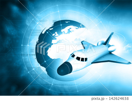 Spaceship into a Earth orbit 142624638