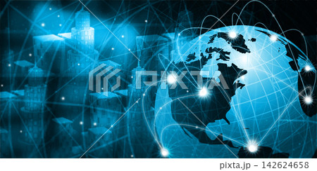 Global telecommunication network 142624658