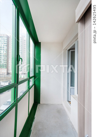 Simple Stylish Covered Balcony Residential House, Hotel Apartment Loggia Design 142625495