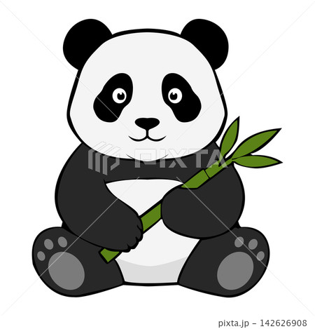 panda mascot illustration template design vector panda mascot illustration template design vector 142626908