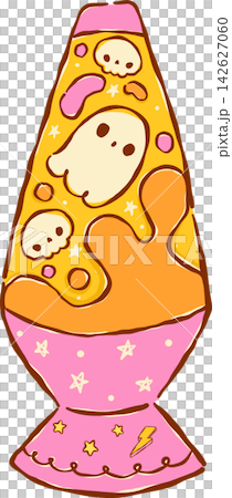 Cute Halloween Y2K Kawaii Spooky Ghost Lava Lamp Hand Drawn Cute Halloween Y2K Kawaii Spooky Ghost Lava Lamp Hand Drawn 142627060