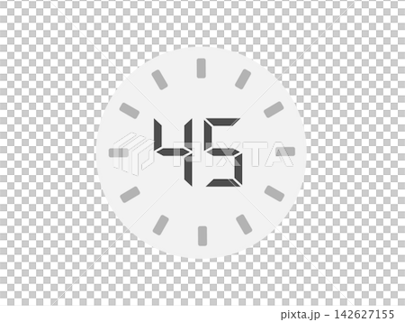 45-minute timer, time, illustration 45-minute timer, time, illustration 142627155