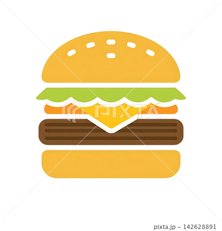 flat illustration about fast food design 142628891