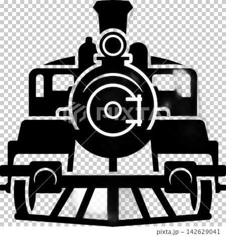 industrial machine with steel rod, outline style industrial machine with steel rod, outline style 142629041
