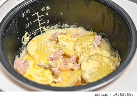 炊飯器で作ったじゃがいもチーズ 142629655