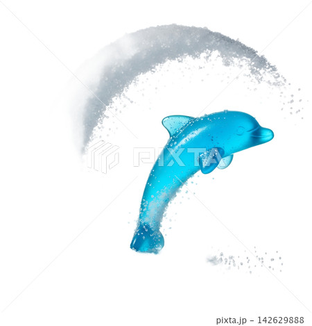 blue whale in the water 142629888