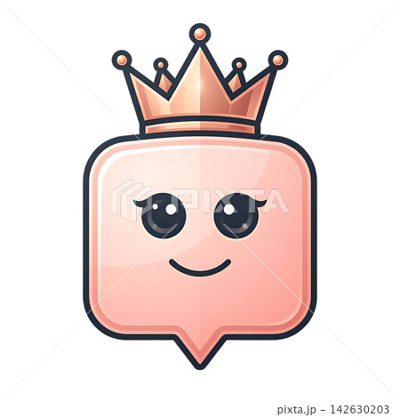 a set of gold crown, a face a set of gold crown, a face 142630203