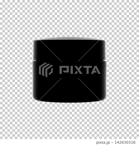 black cosmetic bottle isolated on white black cosmetic bottle isolated on white 142630316