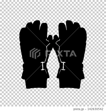 black and white style icon of handcuffs black and white style icon of handcuffs 142630542
