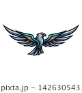 vector illustration of an eagle 142630543