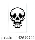 skull with skeleton 142630544