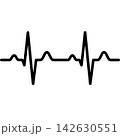 medical check of pulse icon, simple style 142630551