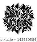 vector set of triangle geometric abstract 142630584