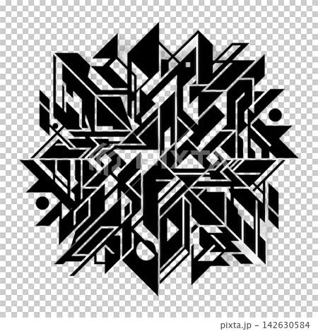 vector set of triangle geometric abstract vector set of triangle geometric abstract 142630584