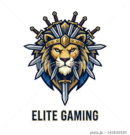 vector poster with a lion 142630585