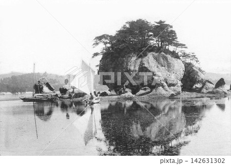 古写真 1933-1945年 宮城県 松島の十二妃島 古写真 1933-1945年 宮城県 松島の十二妃島 142631302