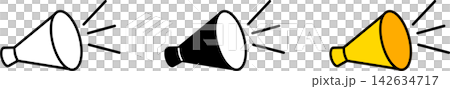 Megaphone/loudspeaker icon Megaphone/loudspeaker icon 142634717