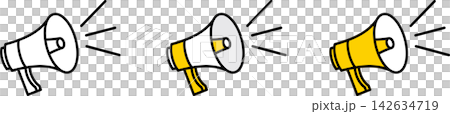 Megaphone icon Megaphone icon 142634719