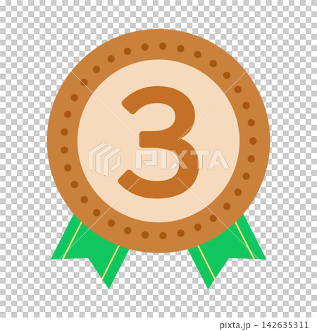 Illustration of the bronze medal (3rd place) Illustration of the bronze medal (3rd place) 142635311