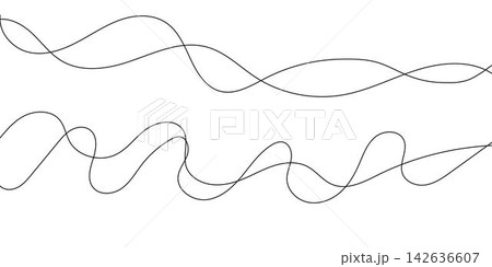 Thin squiggle golden line heart set. Wavy wiggle stripe. Curvy head or yarn lines for decor, separate, divider. Tangled squiggly linear doodle shapes. Vector Thin squiggle golden line heart set. Wavy wiggle stripe. Curvy head or yarn lines for decor, separate, divider. Tangled squiggly linear doodle shapes. Vector 142636607