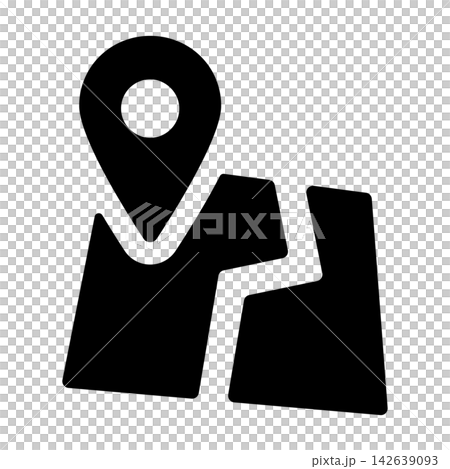 地圖圖釘圖示代表區域和位置 地圖圖釘圖示代表區域和位置 142639093