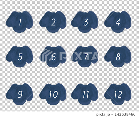 Dog number icon (navy blue) Dog number icon (navy blue) 142639460