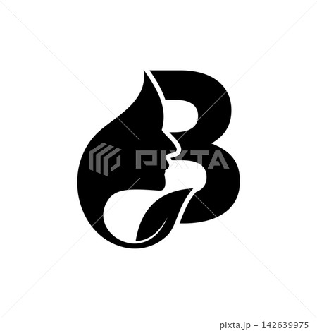 Initial B face beauty logo design templates Initial B face beauty logo design templates 142639975