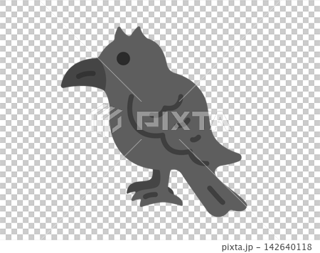 カラスのアイコンのイラスト 142640118