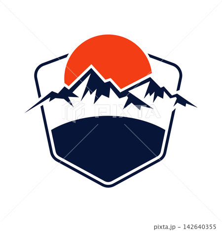 Mountain logo vector design templates simple and modern 142640355