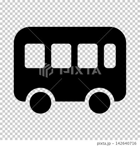 Bus icon representing public transport Bus icon representing public transport 142640716