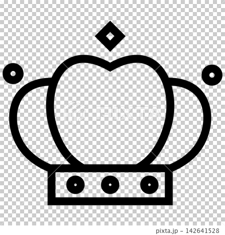 Simple crown icon Simple crown icon 142641528