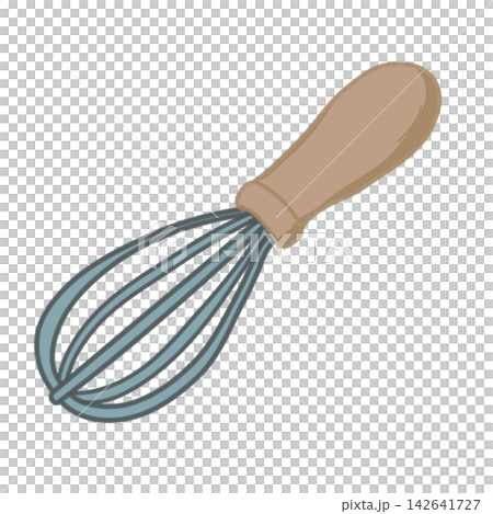 Metal Whisk Kitchen Tool Flat Illustration Metal Whisk Kitchen Tool Flat Illustration 142641727