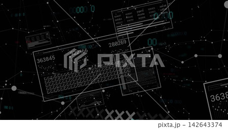 Displaying translucent keyboard schematic in data HUD, floating panels, numeric overlays, network Displaying translucent keyboard schematic in data HUD, floating panels, numeric overlays, network 142643374