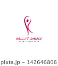 ballet logo vector illustration icon 142646806