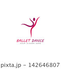 ballet logo vector illustration icon 142646807
